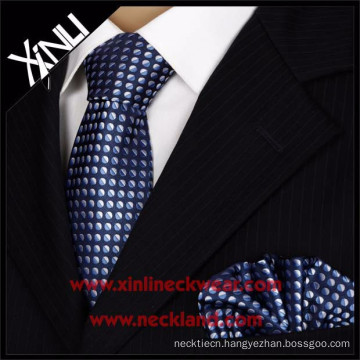 High Quality Design Your Own 100% Silk Jacquard Woven Tie Hanky